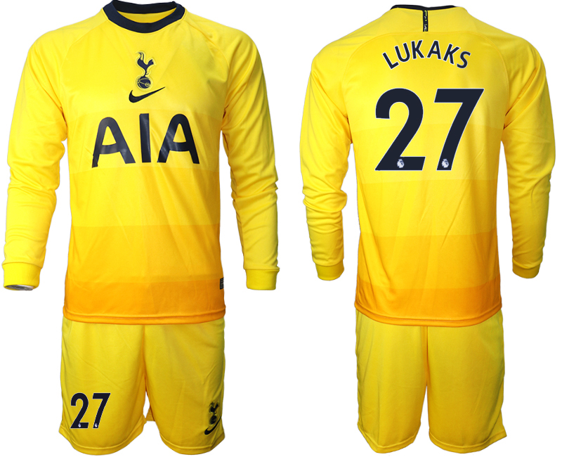 2021 Men Tottenham Hotspur away Long sleeve #27 soccer jerseys